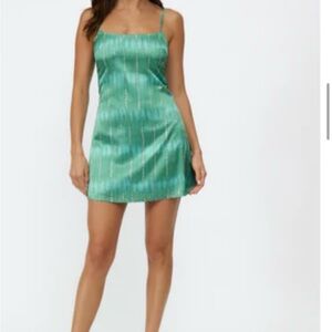Hello Molly Green Mini Dress